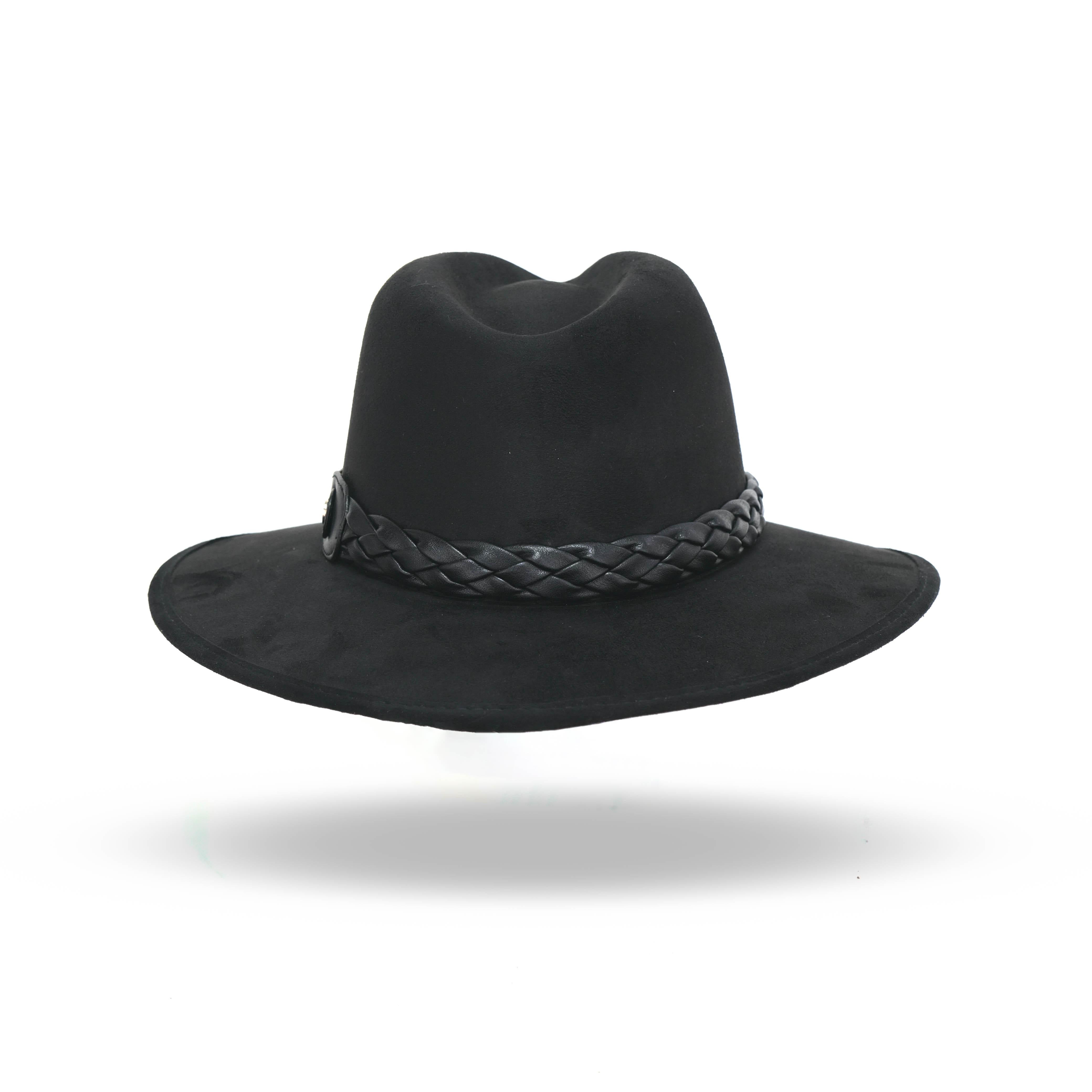 Sombrero Western Trenza Negro